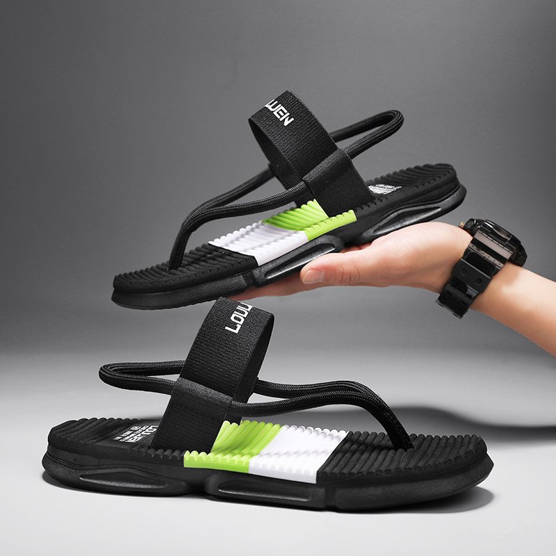 Greatslides Hot Selling Pvc Upper For Slipper,Black Flip Flops Beach,Men'S Nonslip Slide Slippers Casual