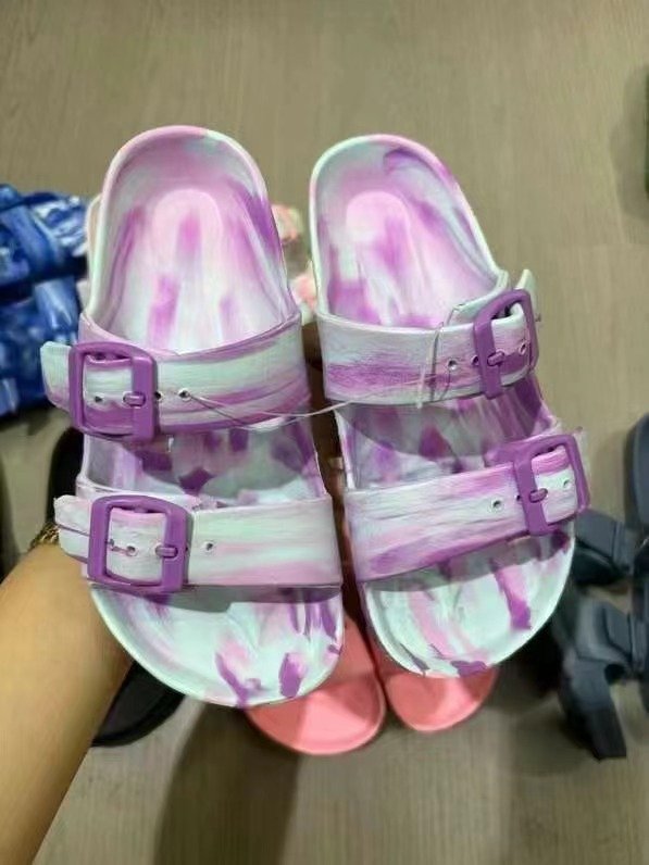 Wholesale children's EVA buckle platform sandals soft non-slip summer fashion slippers four seasons permeable stock shoes