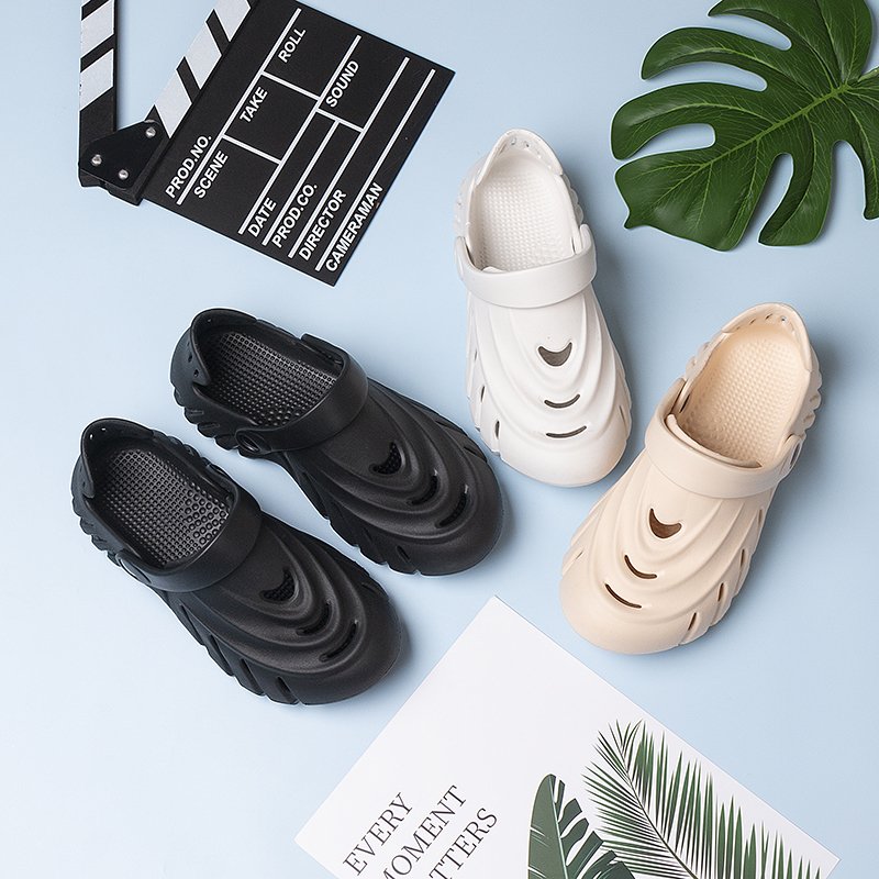 Wholesale Summer Black Sandals Custom Slippers Eva Sandal Garden Slide Slipper Shoes Clog For Adult Garden Clog Foam Runner