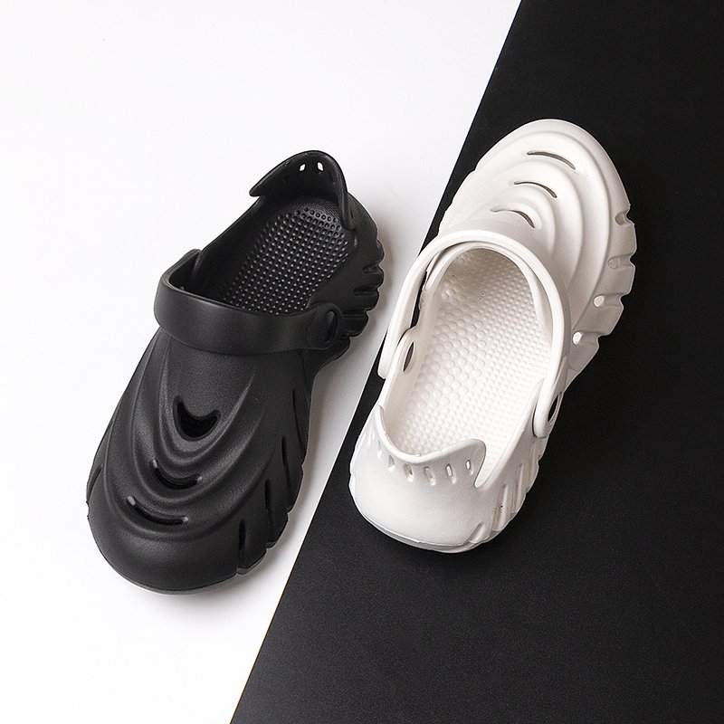 Wholesale Summer Black Sandals Custom Slippers Eva Sandal Garden Slide Slipper Shoes Clog For Adult Garden Clog Foam Runner