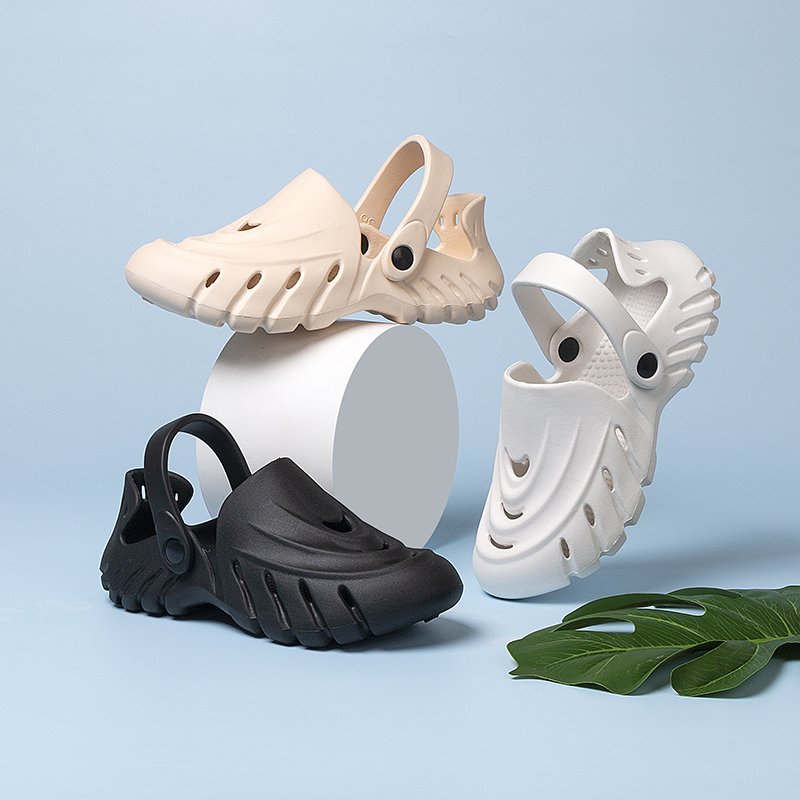 Wholesale Summer Black Sandals Custom Slippers Eva Sandal Garden Slide Slipper Shoes Clog For Adult Garden Clog Foam Runner
