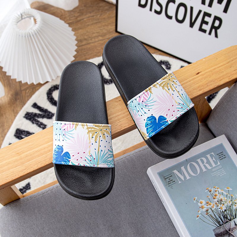 Beach Mens Flat Sandals Ladies outdoor unisex various printing pattern Sandal Pvc slides slippers for men and women