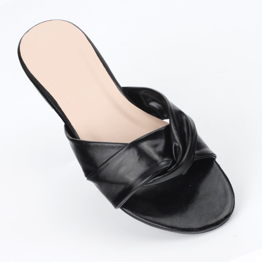 Fashion Pu Rubber Ladies Flat Designer Slides Women Casual Slides Slippers