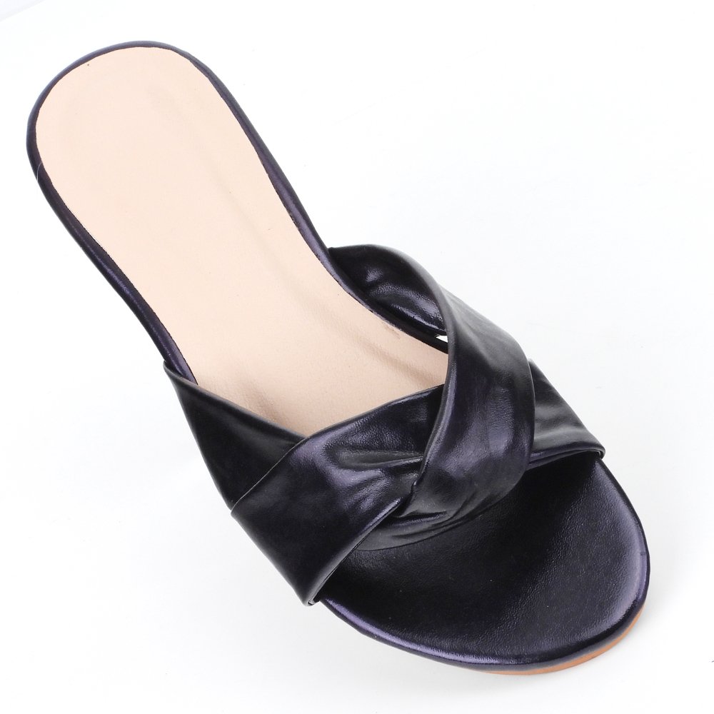 Fashion Pu Rubber Ladies Flat Designer Slides Women Casual Slides Slippers