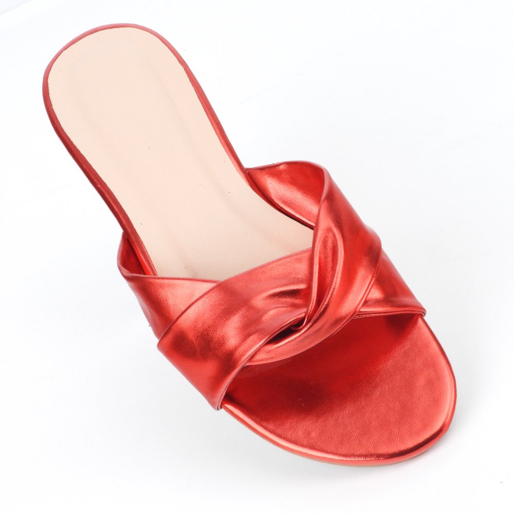 Fashion Pu Rubber Ladies Flat Designer Slides Women Casual Slides Slippers