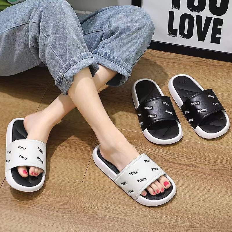 2024 sandals|slippers fashion men's slippers casual soft bottom outer wear platform beach indoor slippers