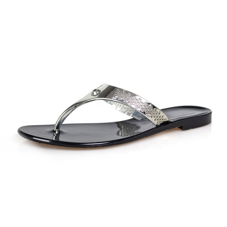 custom shoes women Fashion Beach Jelly Custom Sandals Flip-Flop PVC Flat Slipper Sandals custom slippers summer 2023