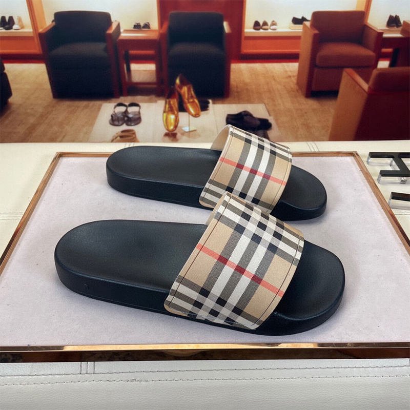 Designer Mens Slipper Slides Shoes Original Quality Luxury Slippers Shoes Men Famous Brand Logo Slippers Slides Shoes for Mens