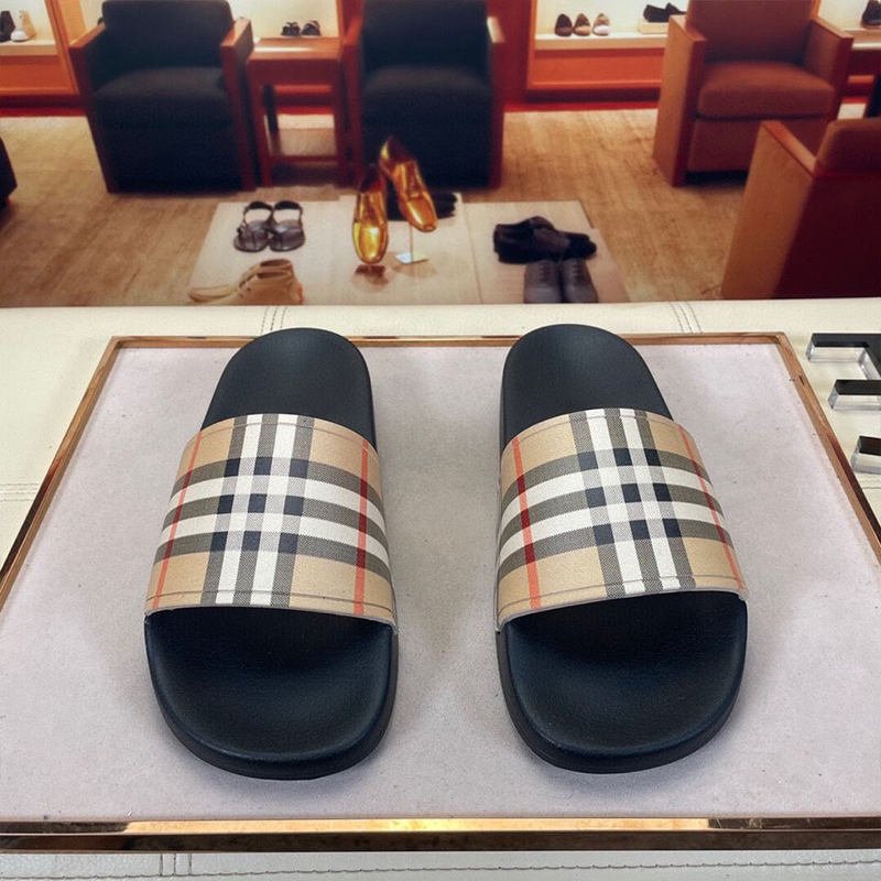Designer Mens Slipper Slides Shoes Original Quality Luxury Slippers Shoes Men Famous Brand Logo Slippers Slides Shoes for Mens