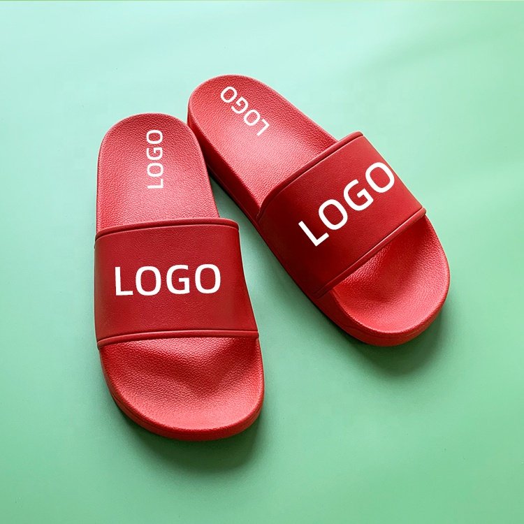 2024 Germany Popular Sale Summer Custom Designer Logo Slides Slippers Custom PVC Soft Sole Bathroom Beach Bedroom Slippers