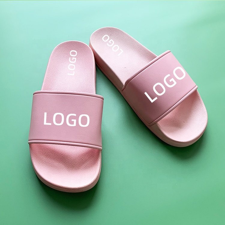 2024 Germany Popular Sale Summer Custom Designer Logo Slides Slippers Custom PVC Soft Sole Bathroom Beach Bedroom Slippers