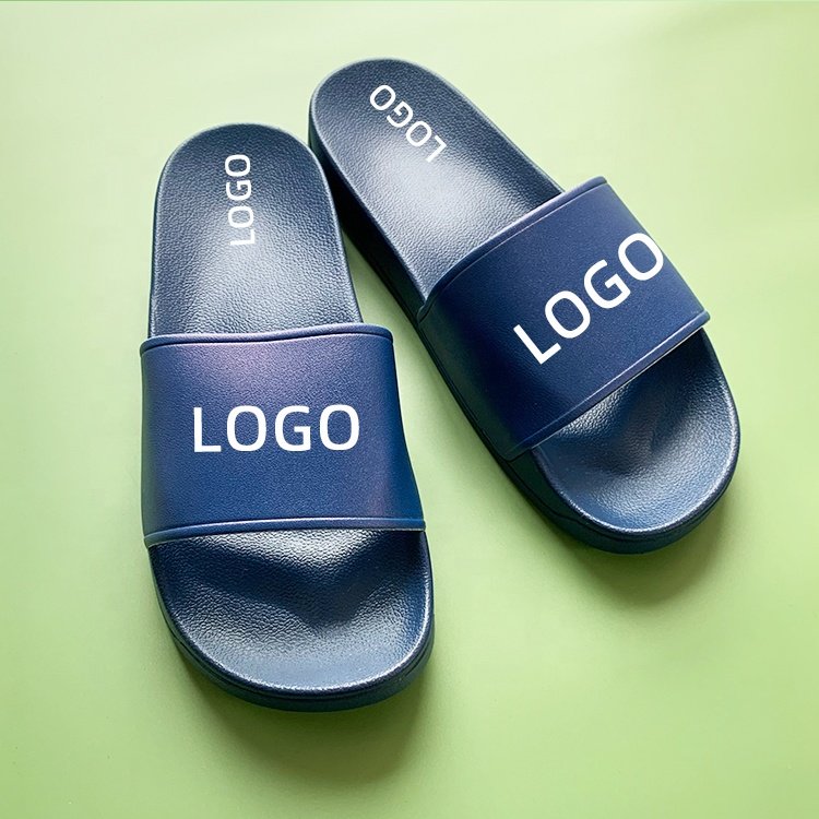 2024 Germany Popular Sale Summer Custom Designer Logo Slides Slippers Custom PVC Soft Sole Bathroom Beach Bedroom Slippers