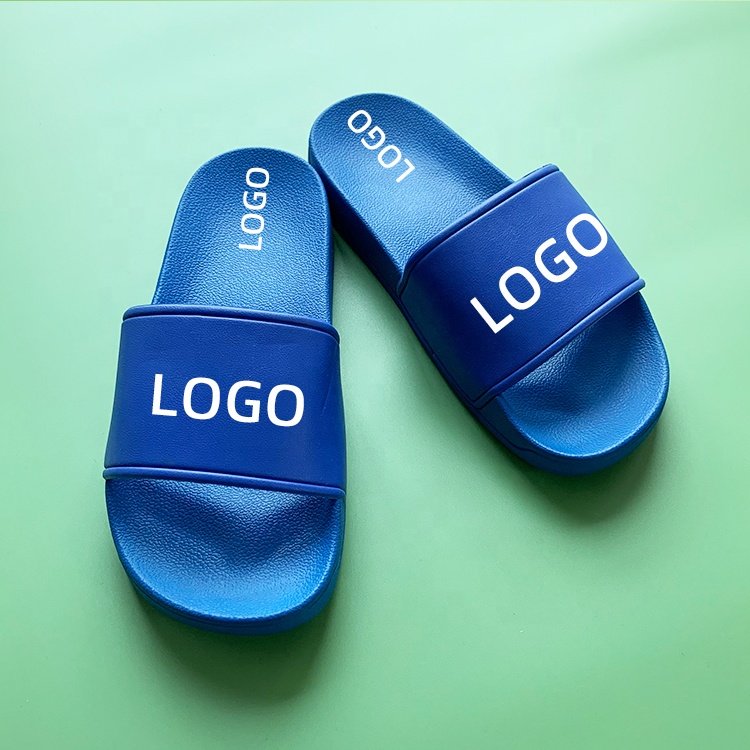 2024 Germany Popular Sale Summer Custom Designer Logo Slides Slippers Custom PVC Soft Sole Bathroom Beach Bedroom Slippers