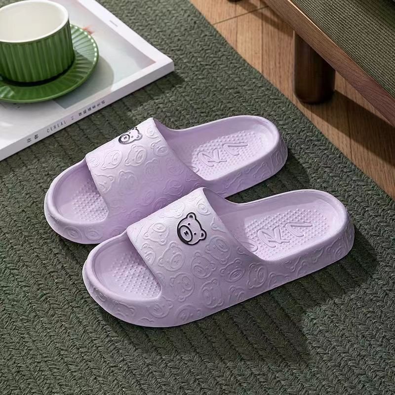 Customized Logo Slippers Open Toe EVA Slides Footwear Colorful Shoe Slides Slippers for Women Lady