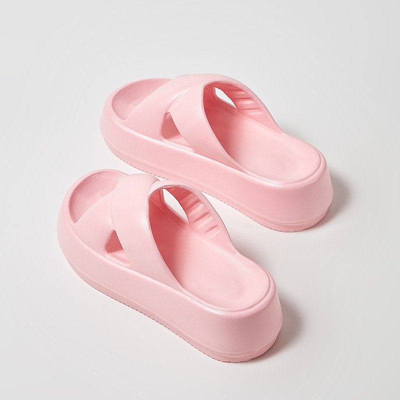 Women Soft Sole Simple Slipper Summer Beach Thick Platform Slide Slipper Women Eva Slide for Home Sandal Woman