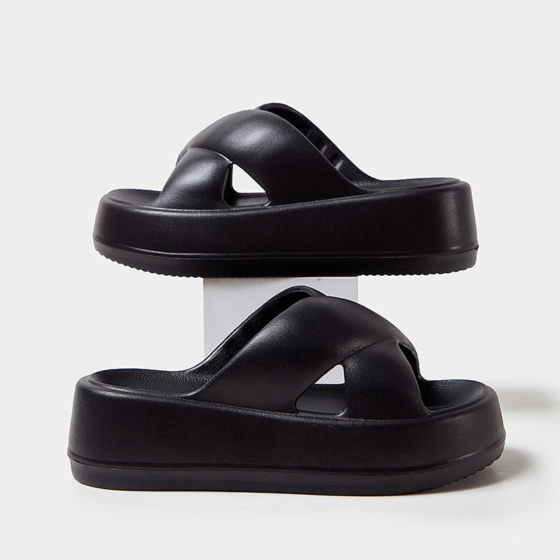 Women Soft Sole Simple Slipper Summer Beach Thick Platform Slide Slipper Women Eva Slide for Home Sandal Woman