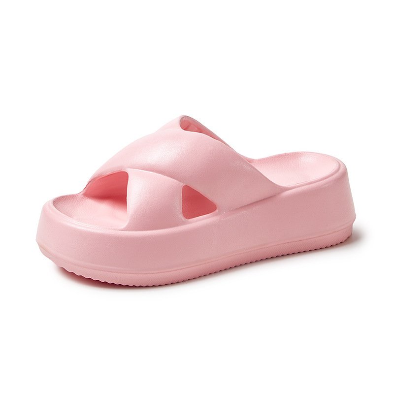 Women Soft Sole Simple Slipper Summer Beach Thick Platform Slide Slipper Women Eva Slide for Home Sandal Woman
