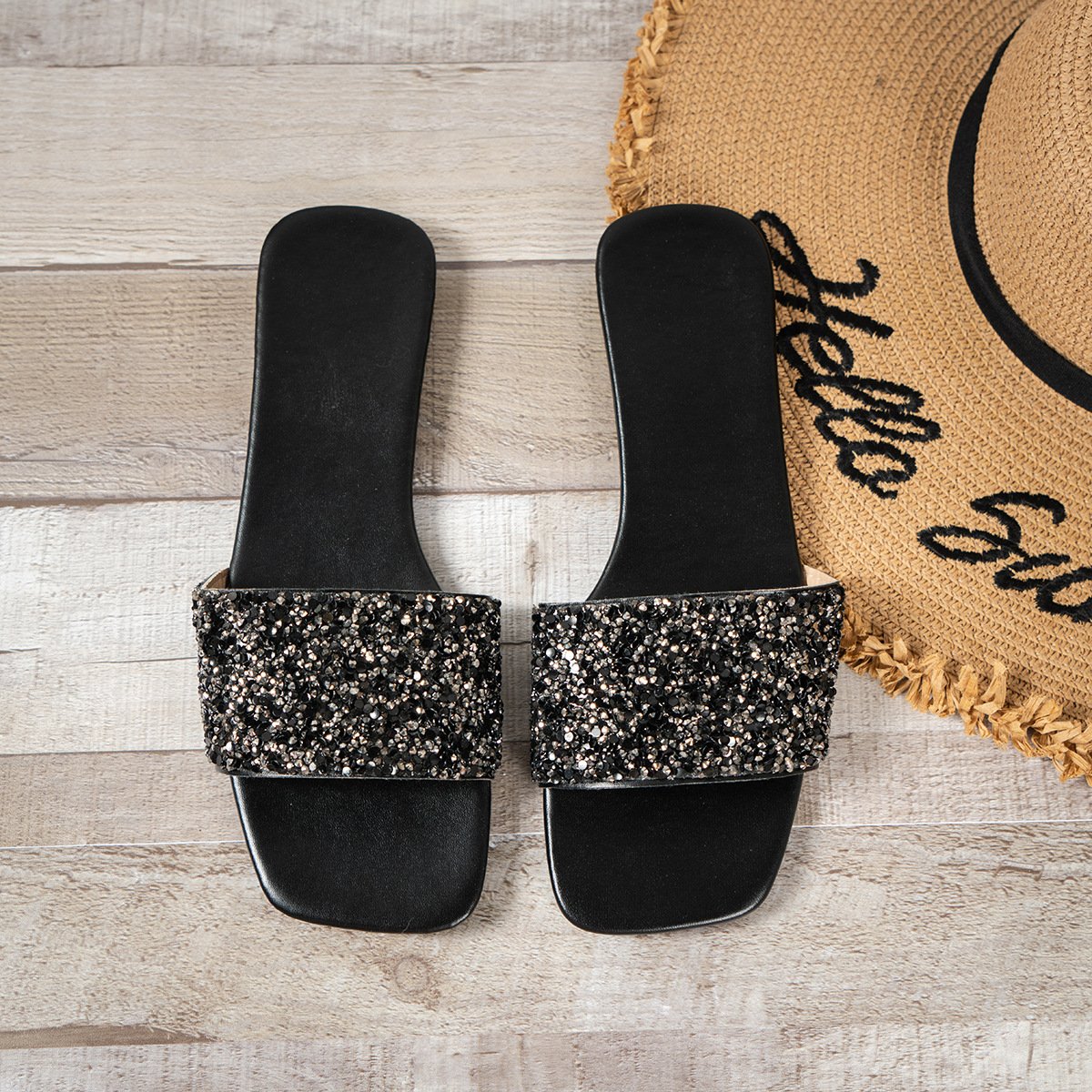 444 summer cool ladies flat slippers casual plus size women slides slippers