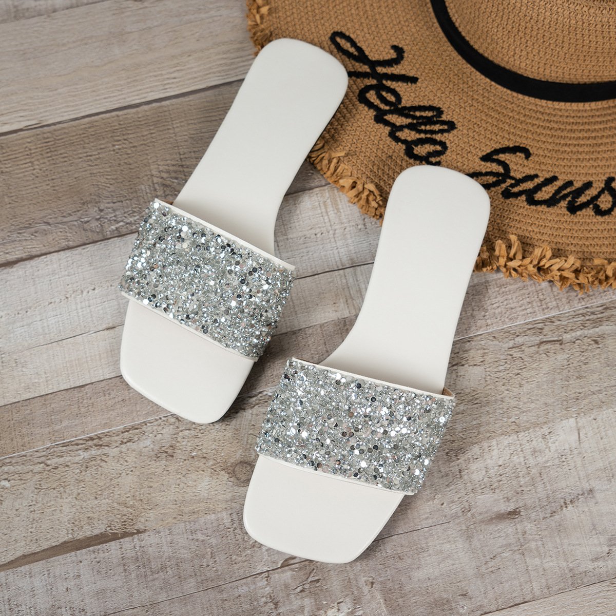 444 summer cool ladies flat slippers casual plus size women slides slippers