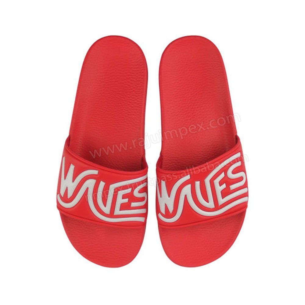 Custom Logo Mens Slipper Slides Sandals Custom Sandals Panel Slides With Logo design