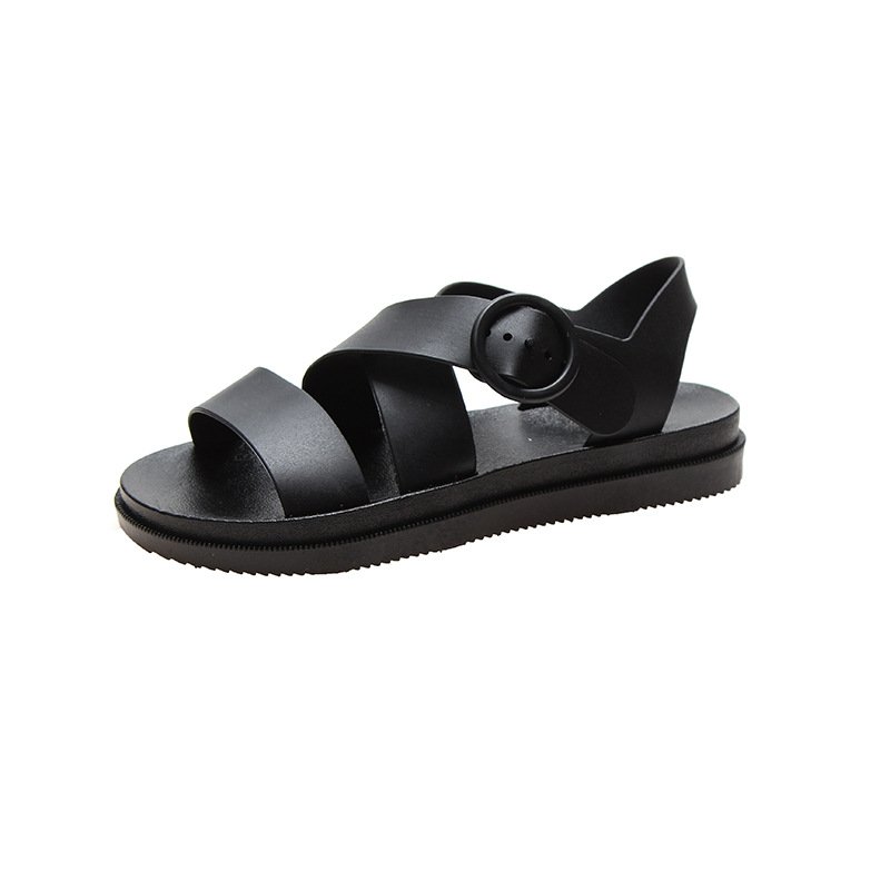 Summer PVC Waterproof Slippers Women Studensliders Slippers Outdoor Women Shoes for Summer Women Fashion Bags 5 Pairs Open Toe
