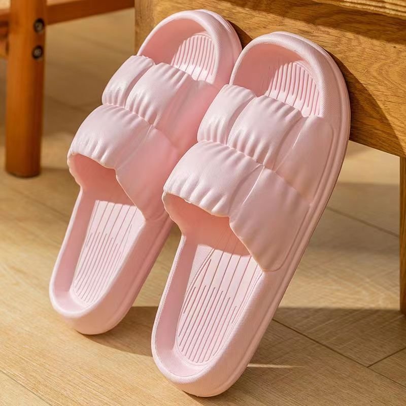 Slider Slippers Soft Outsole Anti Slip Comfortable Cloud EVA Hot Sale Fashion for Home Bathroom Hotel Summer Petal Couple Women