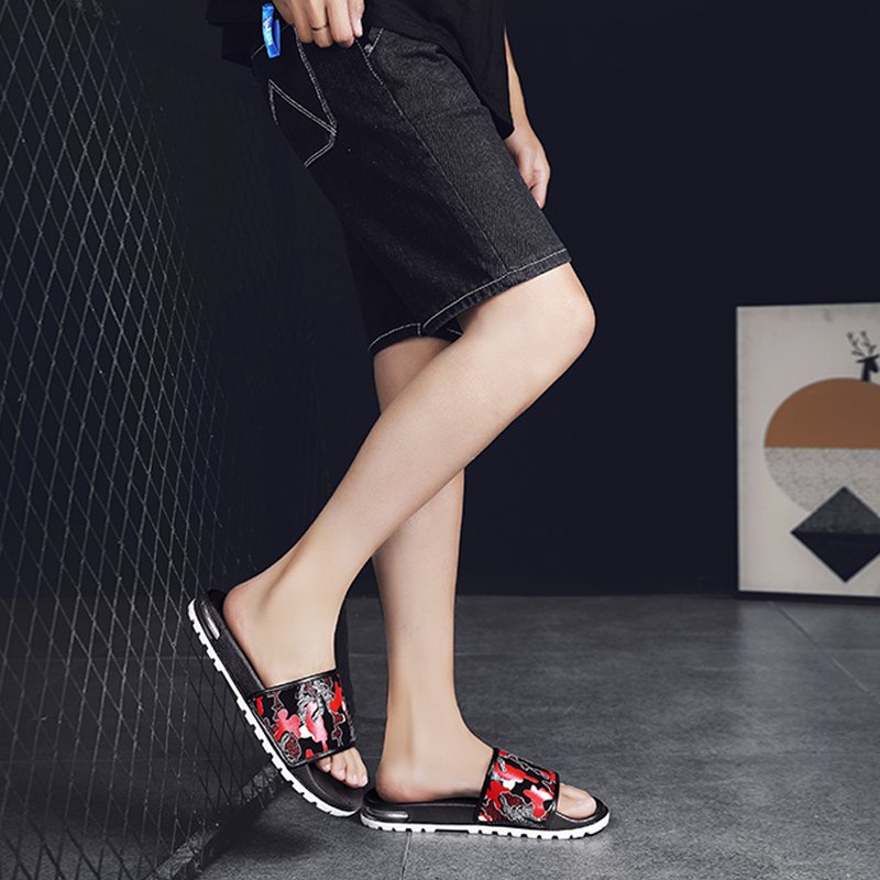 New Custom Air Cushion Sandal Pantofole 2022 Wholesale Luxury Slides Slippers For Men