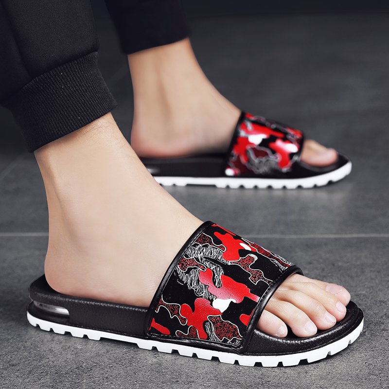 New Custom Air Cushion Sandal Pantofole 2022 Wholesale Luxury Slides Slippers For Men