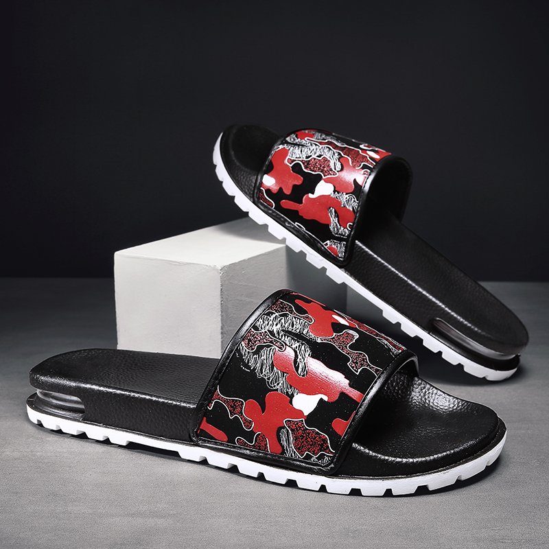 New Custom Air Cushion Sandal Pantofole 2022 Wholesale Luxury Slides Slippers For Men