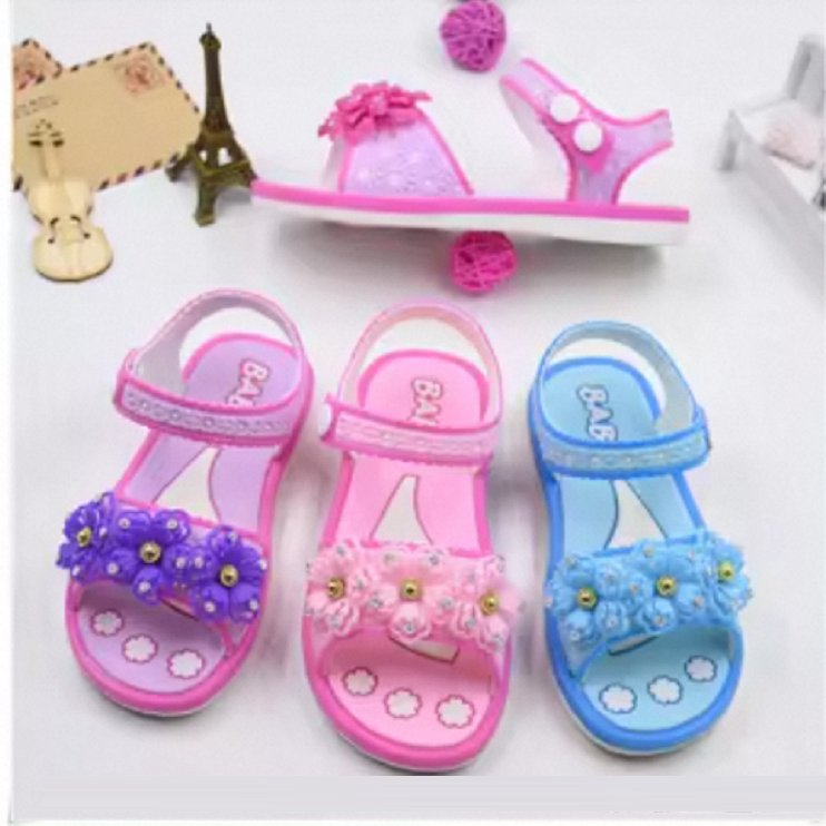 2024 fashion Comfortable outdoor sandal slide slippers for kids girls flat sandals