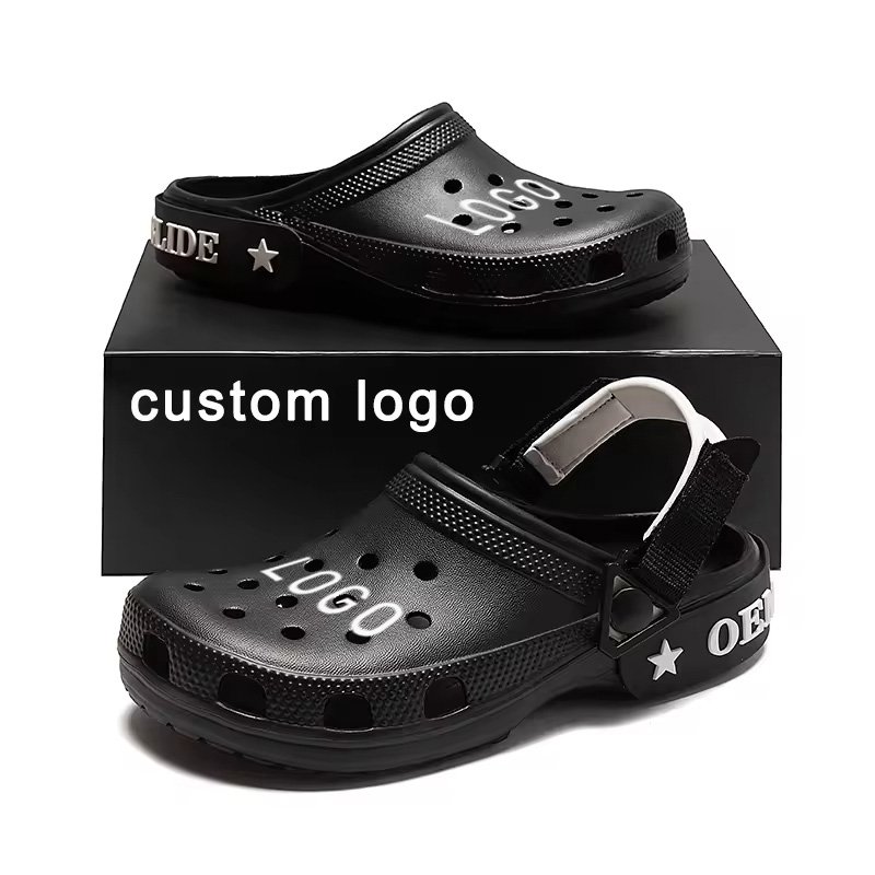 custom logo clogs shoes anti-slippery customize house slides slippers popular eva clogs soft garden shoes