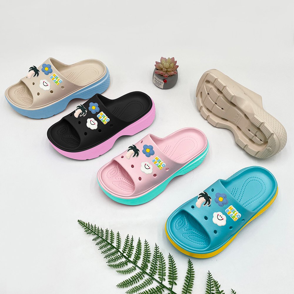 New pretty wholesale foot wear womens sandals ladies chappal design pictures slide slipper