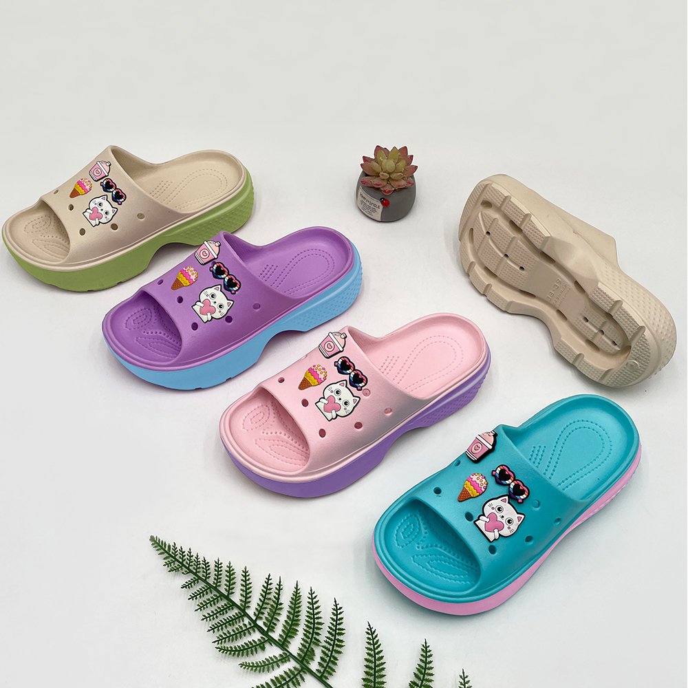New pretty wholesale foot wear womens sandals ladies chappal design pictures slide slipper