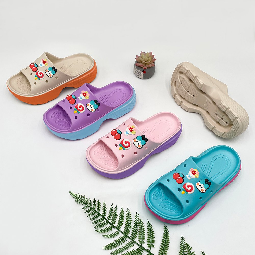 New pretty wholesale foot wear womens sandals ladies chappal design pictures slide slipper