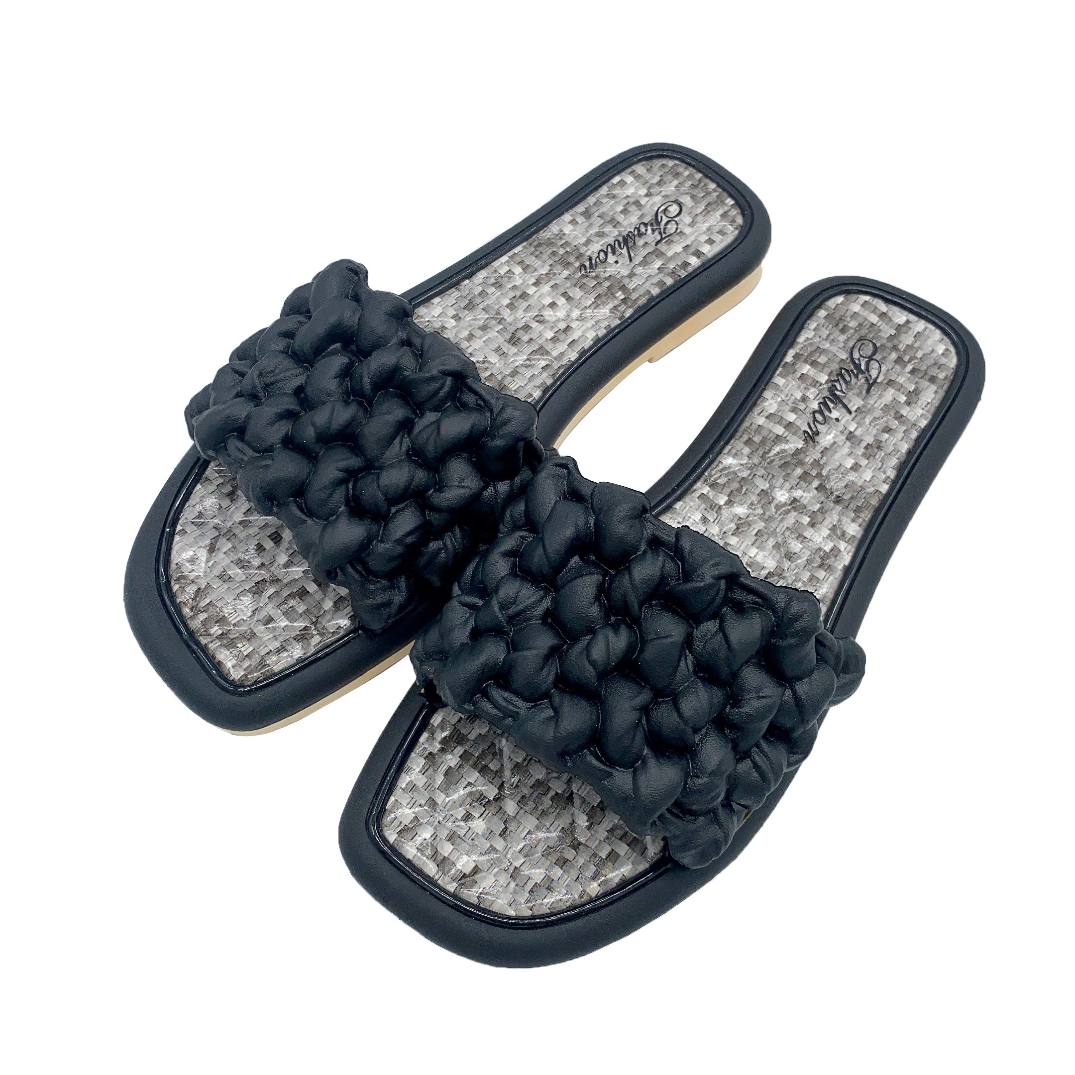 OEM Customized Women Shoes Elegant Slip-on Platform Sandals New Women Shoes Flat Slide Slippers For Female