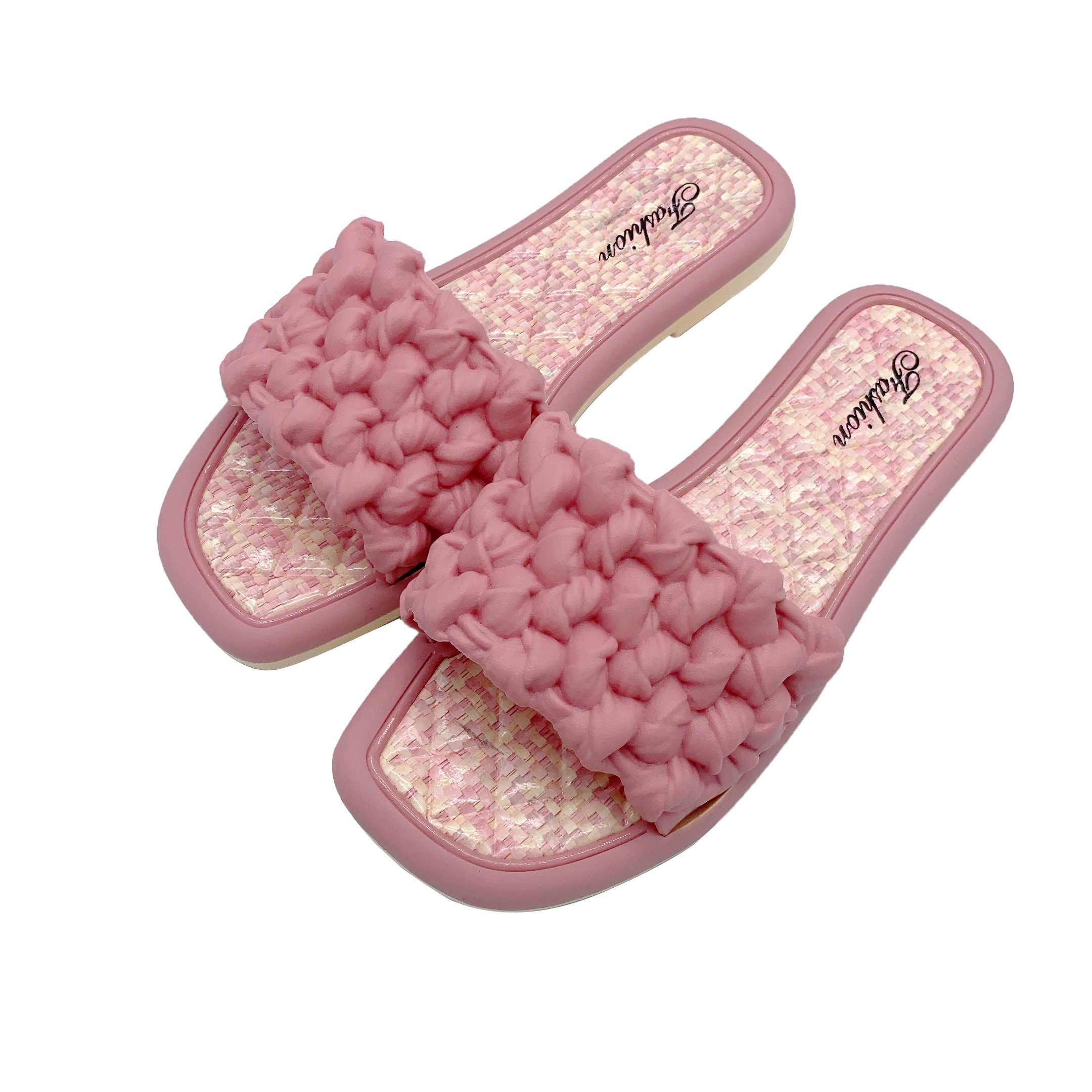 OEM Customized Women Shoes Elegant Slip-on Platform Sandals New Women Shoes Flat Slide Slippers For Female