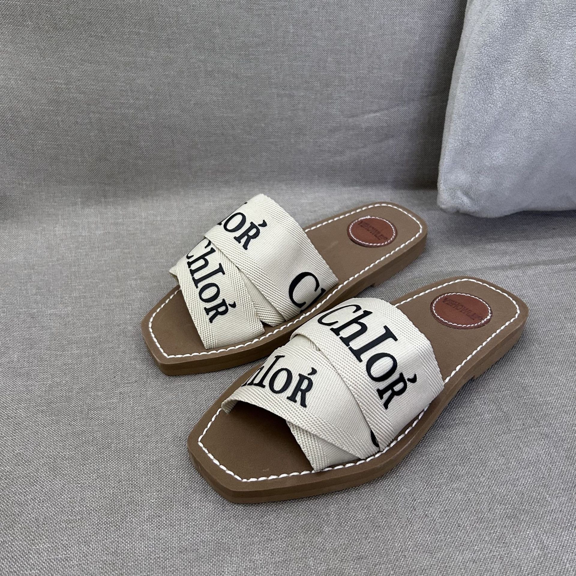 flat slippers for womens flat feet shoes flip-flops slippers ladies sandals slippers letter beach flat casual sandals