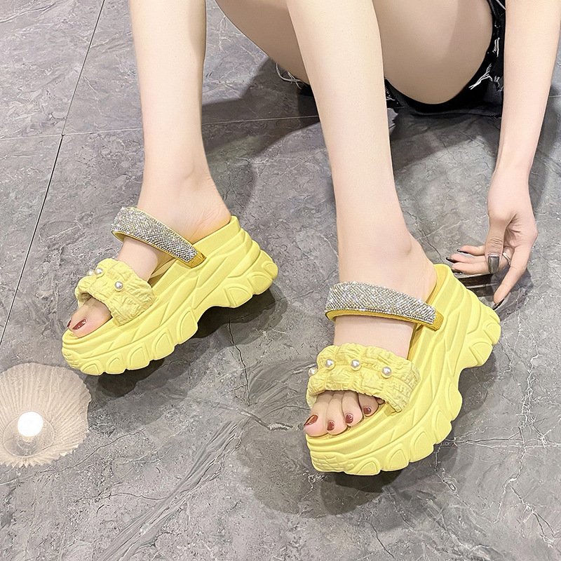 New styles summer outdoor beach women platform slippers sandals shoes custom slides slippers