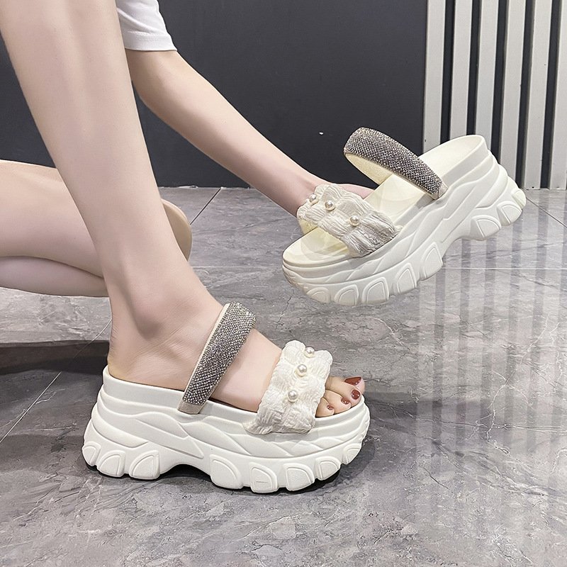 New styles summer outdoor beach women platform slippers sandals shoes custom slides slippers