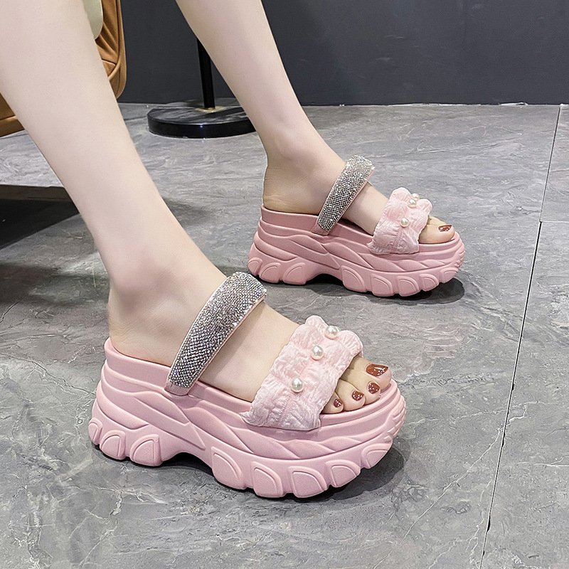 New styles summer outdoor beach women platform slippers sandals shoes custom slides slippers
