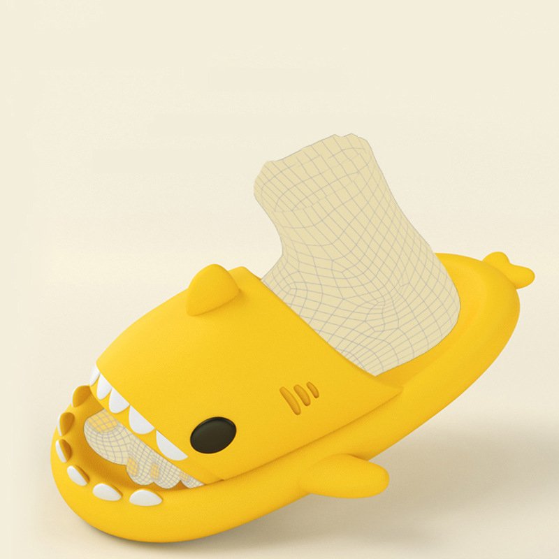 Adults cute funny summer home EVA soft cloud shark slides slippers for men women