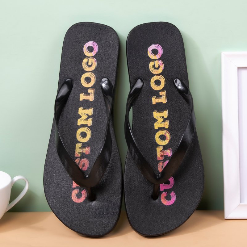 Anti Slip Unisex Hot Selling Comfortable Custom Printed Logo Summer Children Flip Flop Slippers