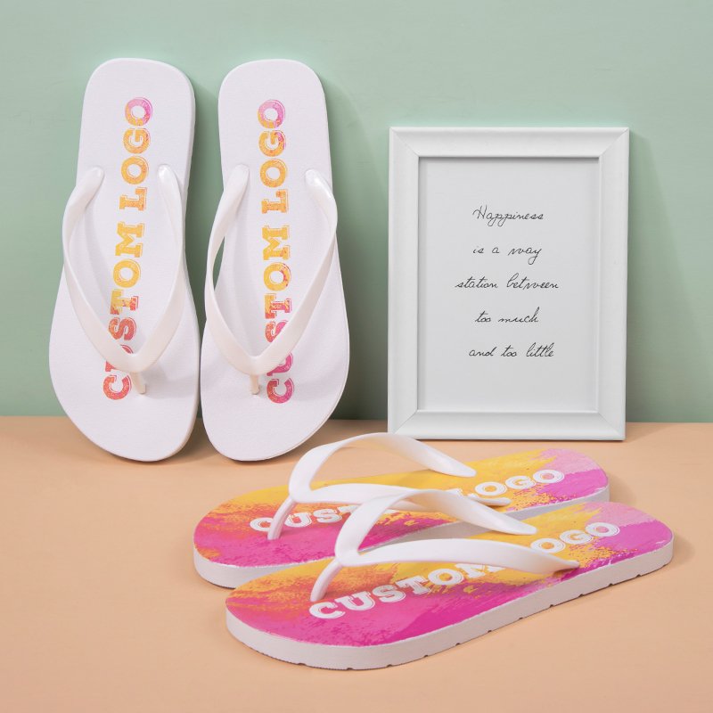 Anti Slip Unisex Hot Selling Comfortable Custom Printed Logo Summer Children Flip Flop Slippers