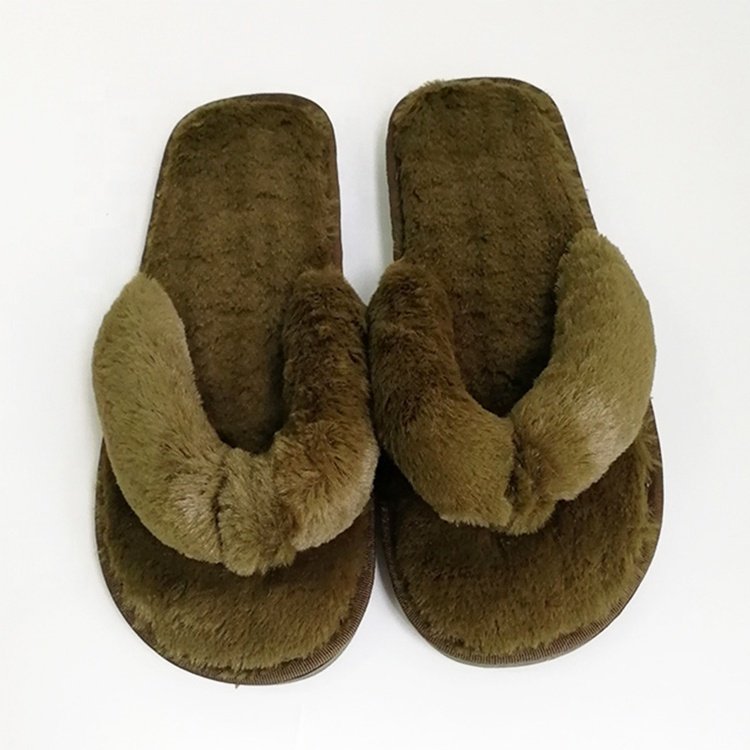 2022 women's Slide Sandals fleece soft Slides Slipper Plush Slippers Women Flip Flop sandals