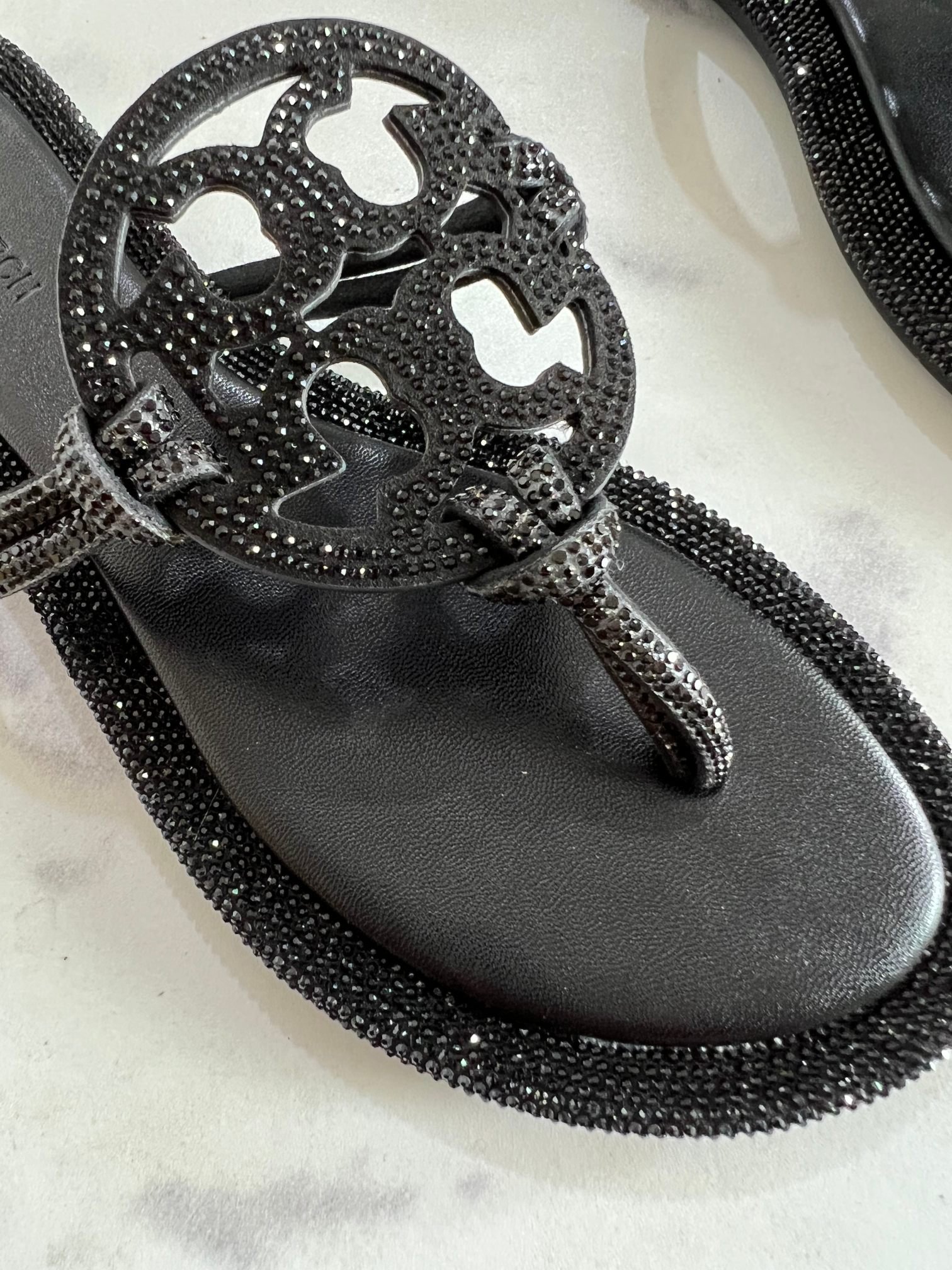 Luxury Brand Ladies leather Jelly TB Sandals Summer Flat Beach Slide Women Flip Flop Sandals