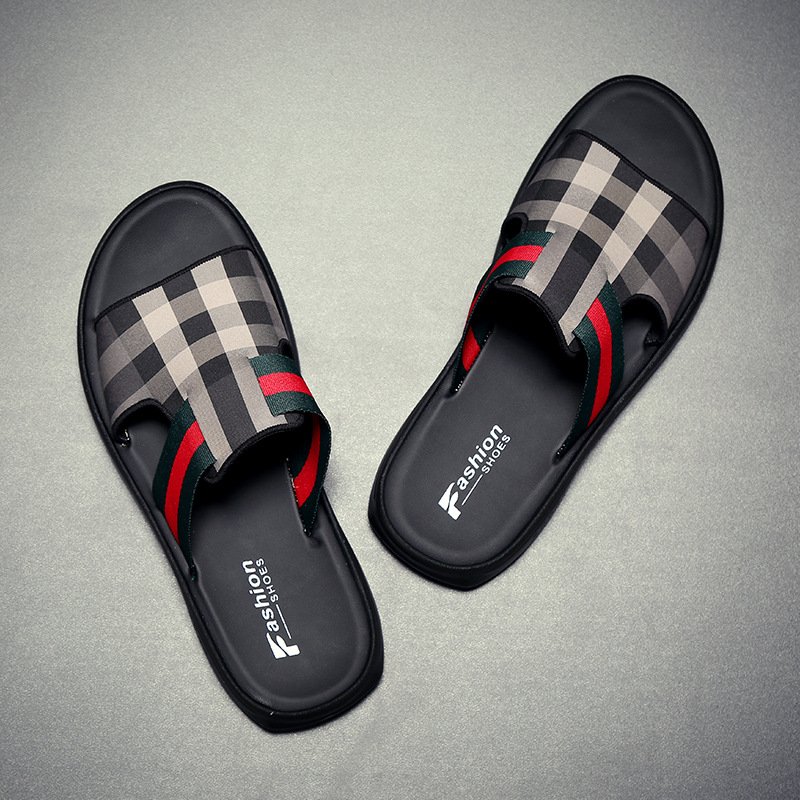 2023 men slippers fashion summer platform sandals outdoor wear beach shoes casual slides slippers