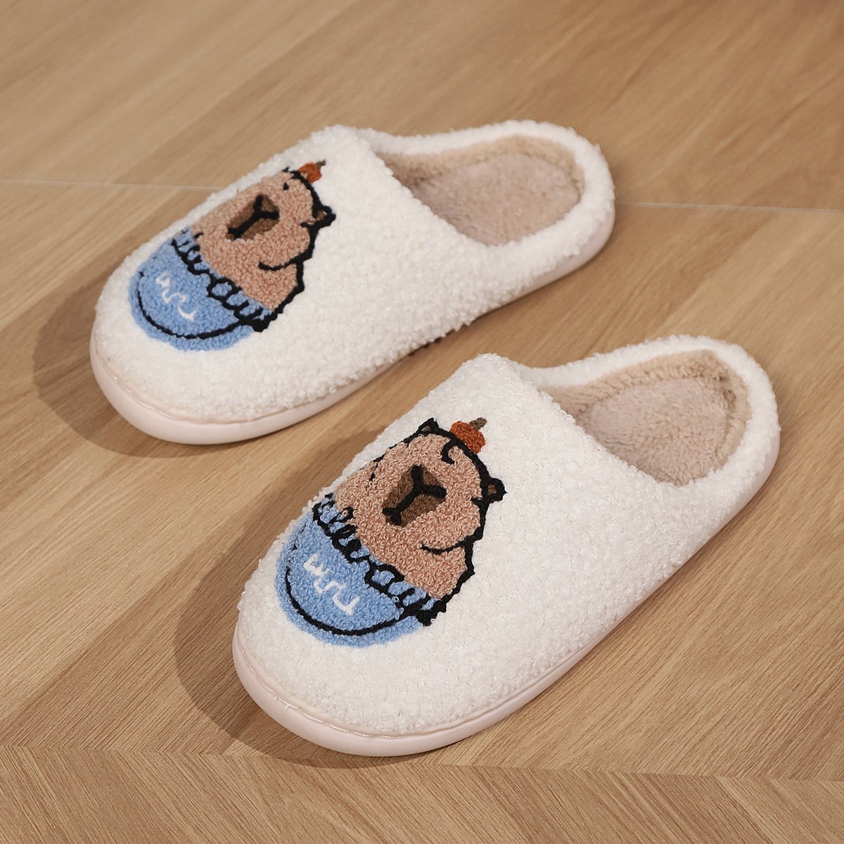 Winter warm home funny warm pumpkin spooky scream bat halloween slippers for women and men