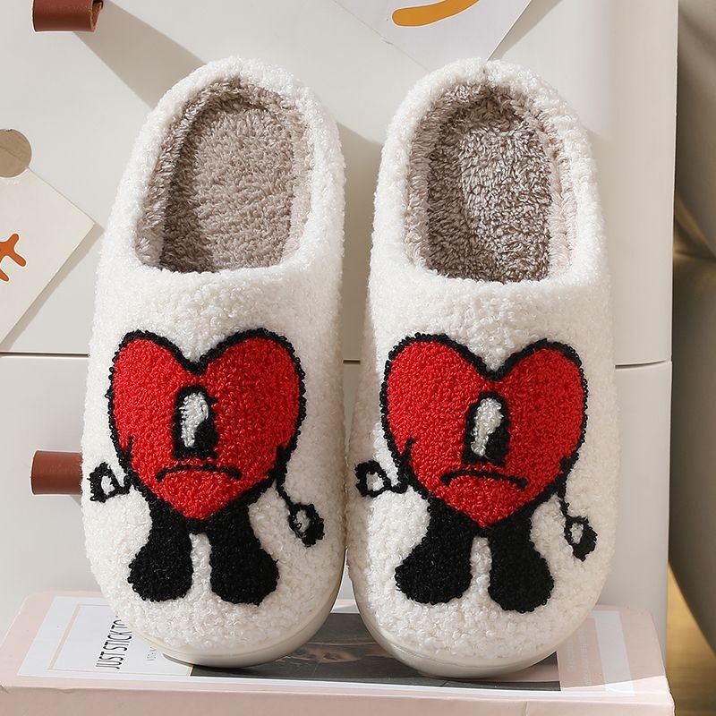 Winter warm home funny warm pumpkin spooky scream bat halloween slippers for women and men