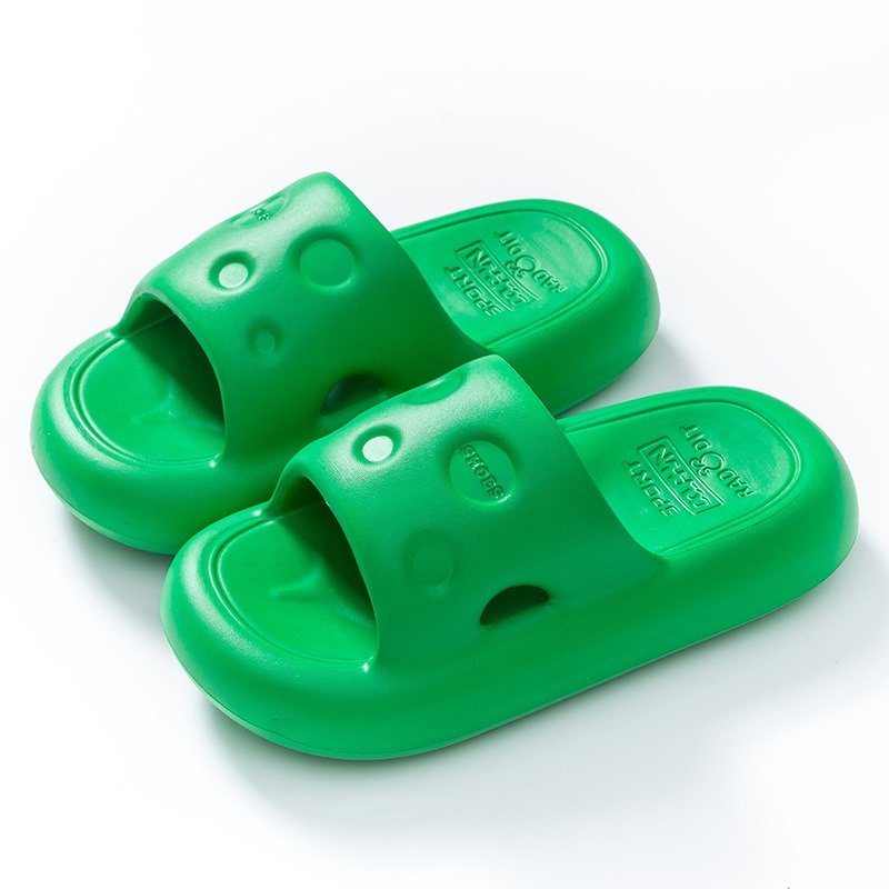 Thick bottom eva home colorful couple eva step on shit feeling fashion bubble platform preppy slides slippers 2024 women
