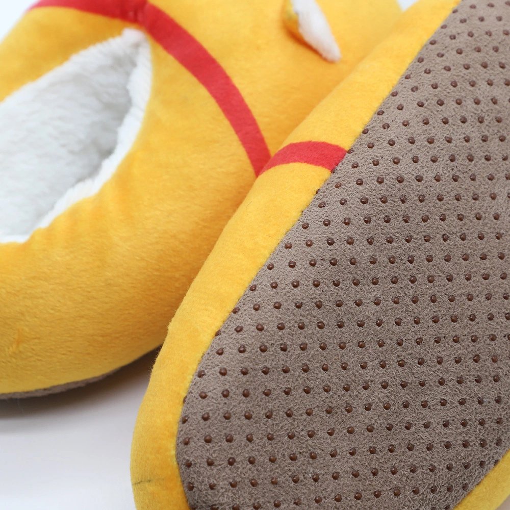 Cute Cartoon Animal Slippers Home Kids Men and Women EVA Leather Faux Fur Cotton Fabric Plush Customization Women Winter Shoes